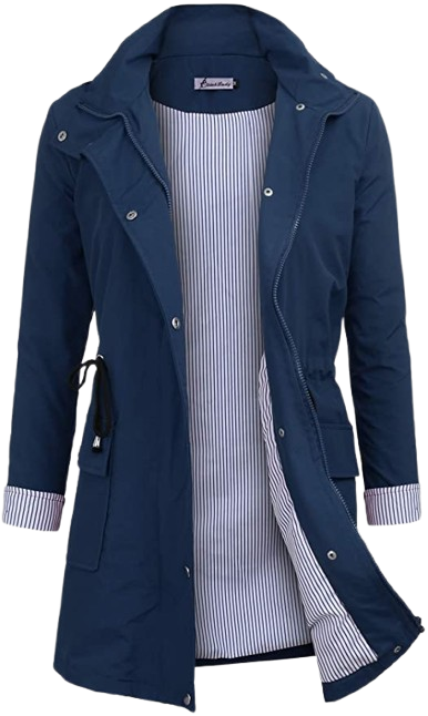 Rain Jacket Women Windbreaker Striped Climbing Raincoats